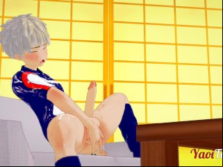 Boku No Scoundrel Yaoi - Bakugou Prostate High Point Less Will Not Hear Of Finger, Cums Trotters Free